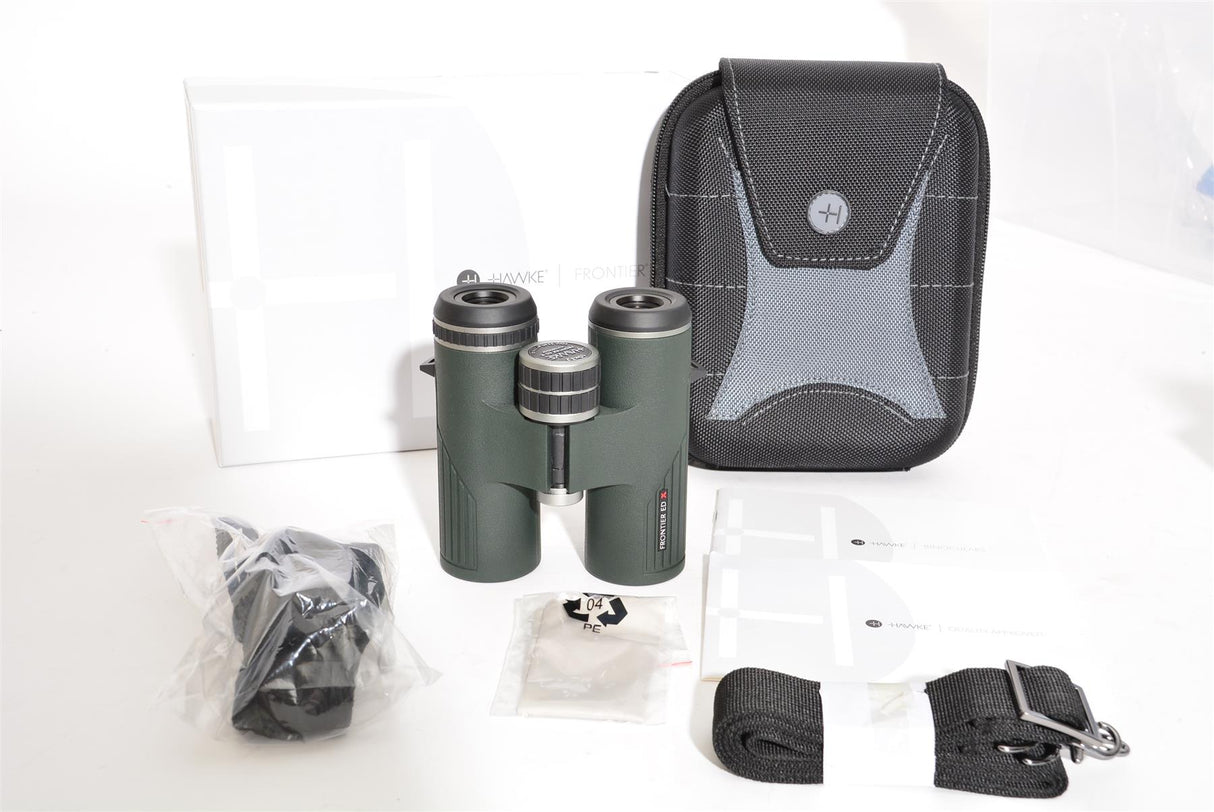 Ex Demo Hawke Frontier ED X 10x32 Green Binoculars