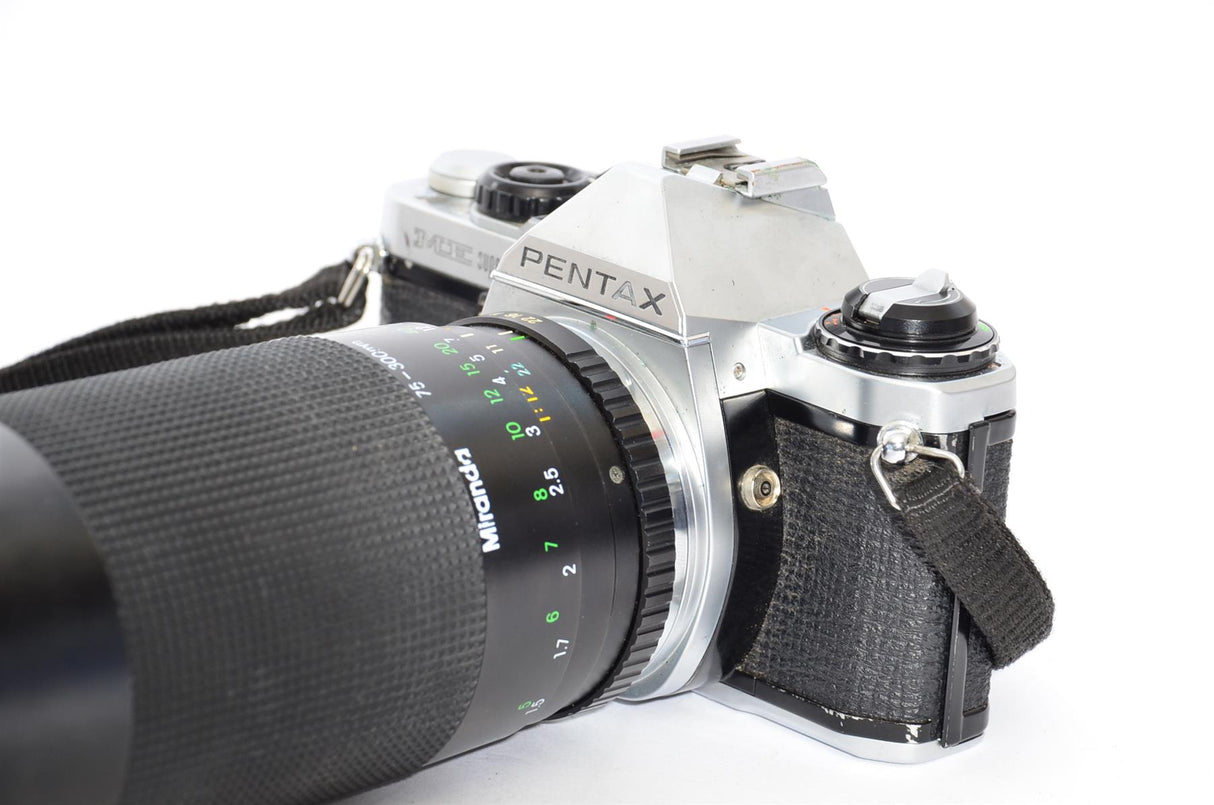 Used Pentax ME Super with Miranda 75-300mm f/4.5-5.6 lens