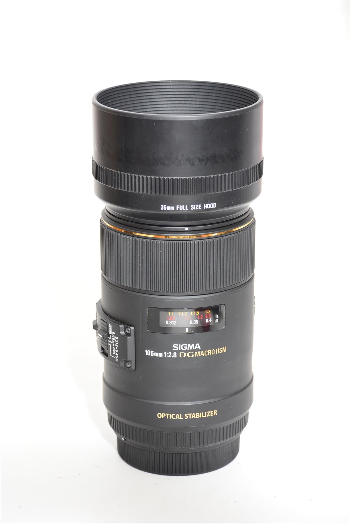 Used Sigma 105mm f/2.8 EX DG Macro OS Canon Fit Lens