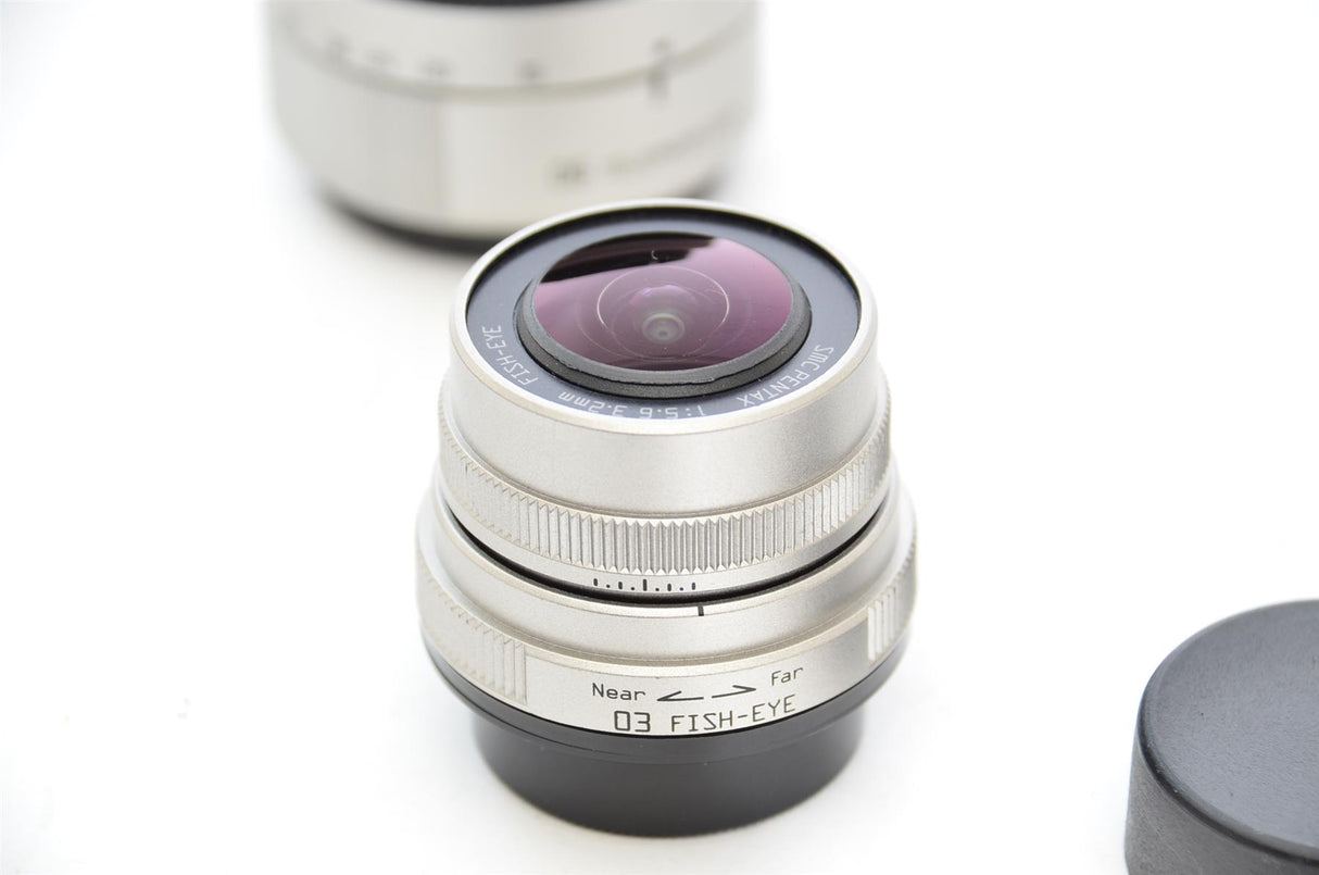 Used Pentax Q With 5-15mm Lens, 15-45mm Lens, 3.2mm Fisheye Lens