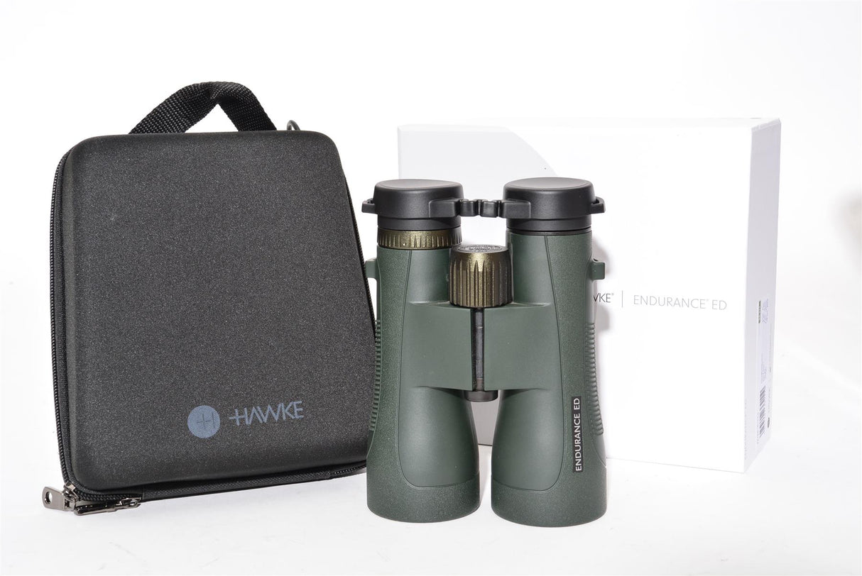 Used Hawke Endurance ED 12x50 Binoculars Green