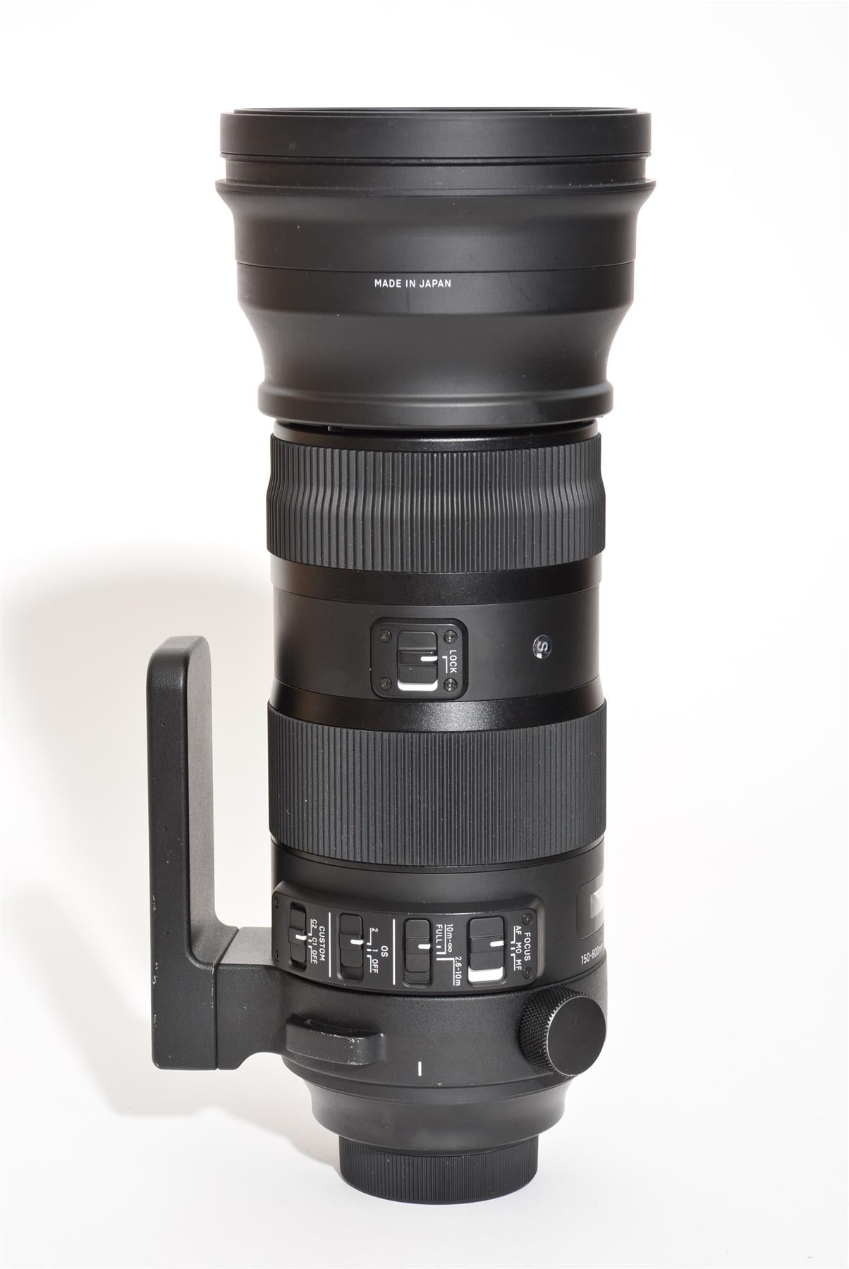 Used Sigma 150-600mm f/5-6.3 DG Sports Lens for Nikon
