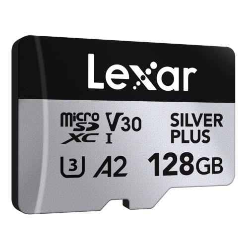 Lexar Micro SDXC UHS-1 - Silver Plus Series - V30 R205/W100MB/s - 128GB