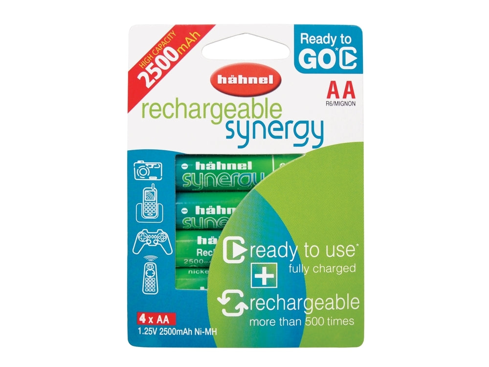 Hahnel Synergy AA “Ready to Go” rechargeable batteries
