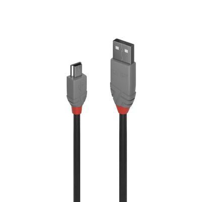 Lindy 1m USB 2.0 Type A to Mini-B Cable,
