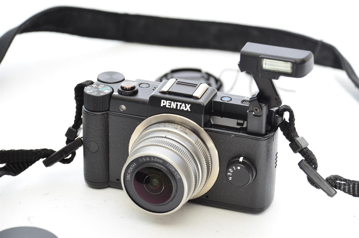 Used Pentax Q With 5-15mm Lens, 15-45mm Lens, 3.2mm Fisheye Lens