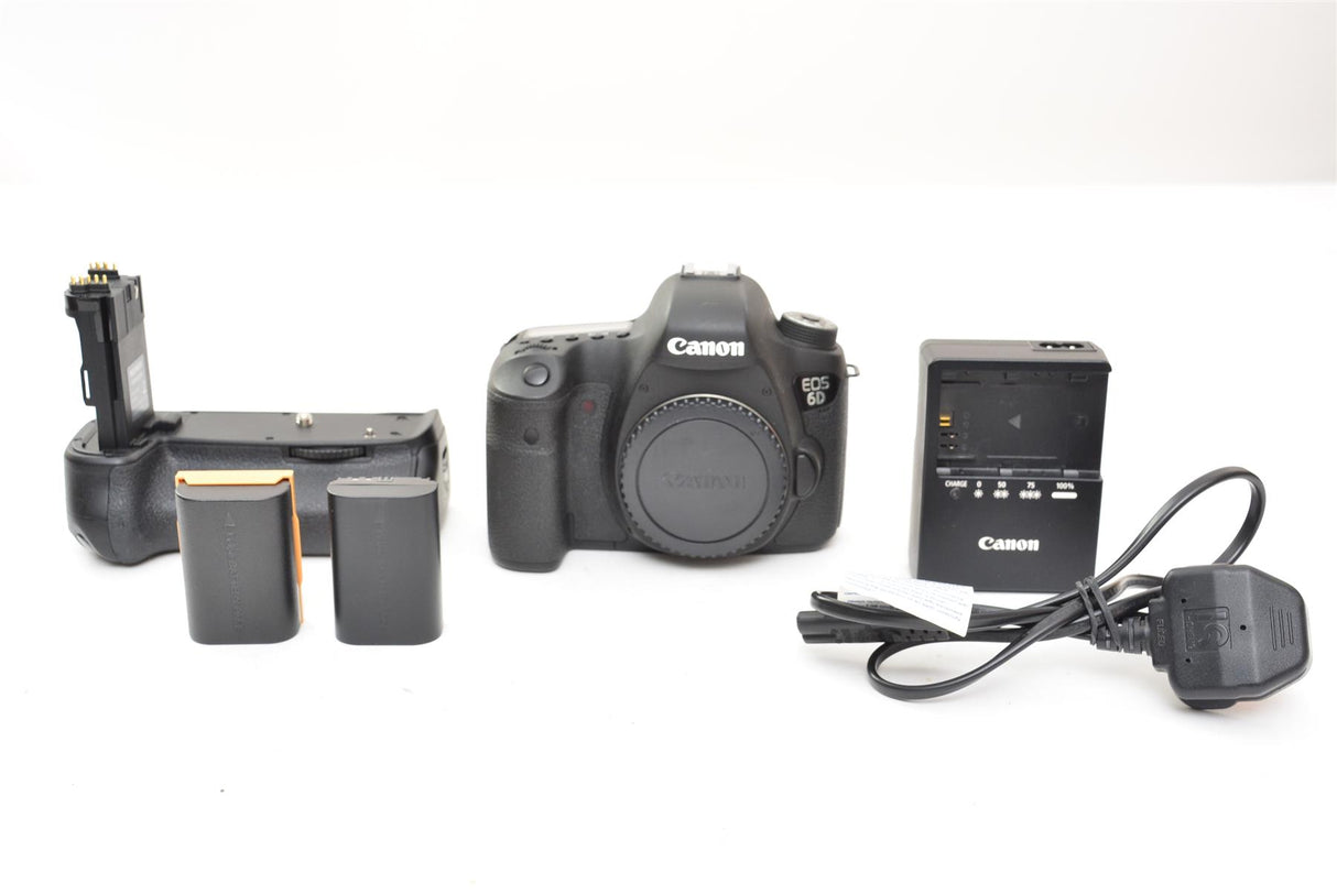 Used Canon EOS 6D DSLR Camera with Battery Grip