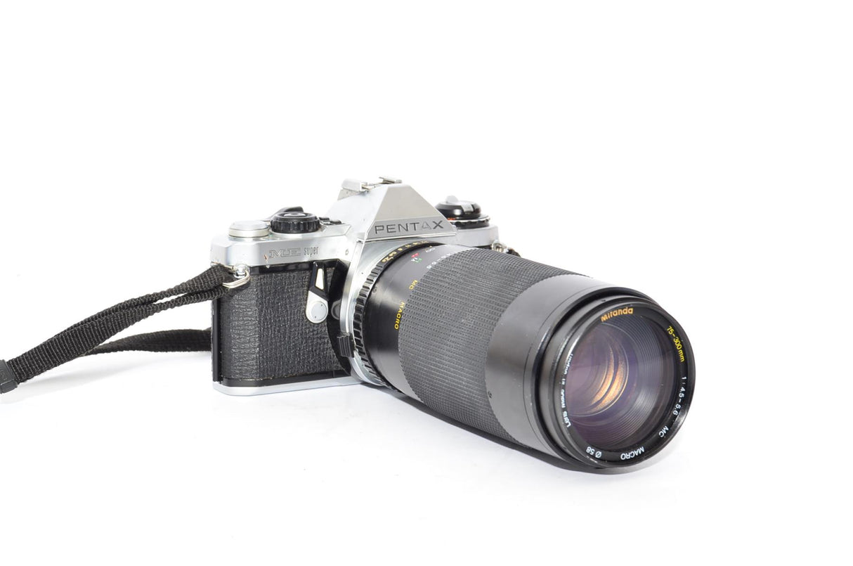 Used Pentax ME Super with Miranda 75-300mm f/4.5-5.6 lens