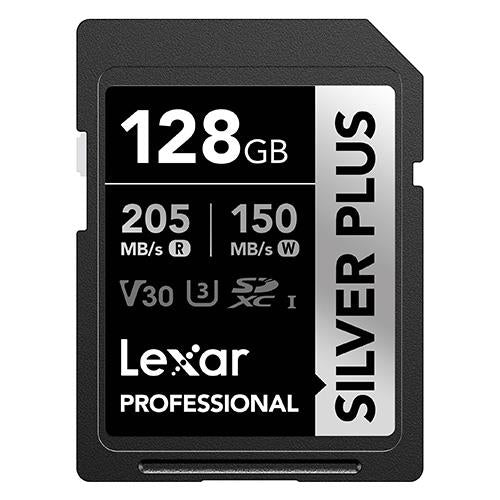 Lexar SD Silver Plus UHS-1 128GB V30 R205/W150MB/s