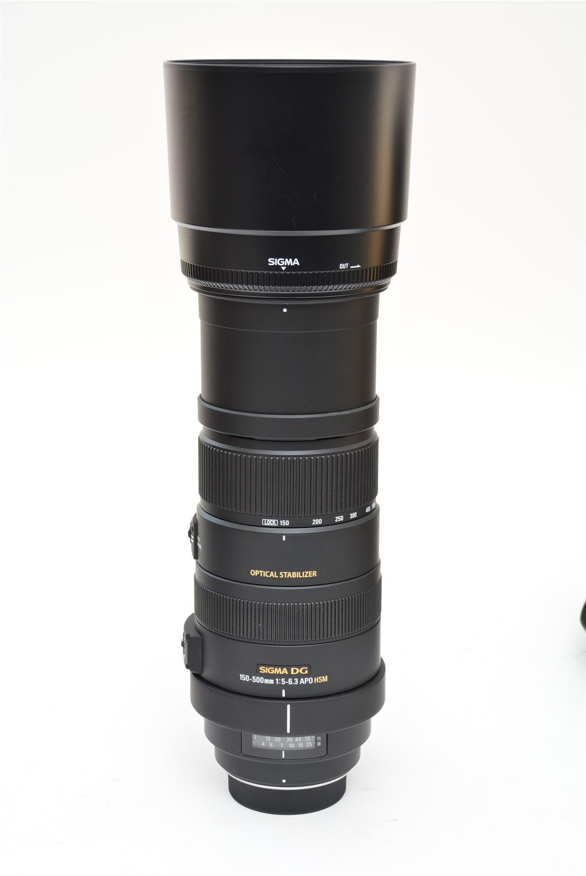Used Sigma DG 150-500mm f/5-6.3 APO HSM Pentax Lens