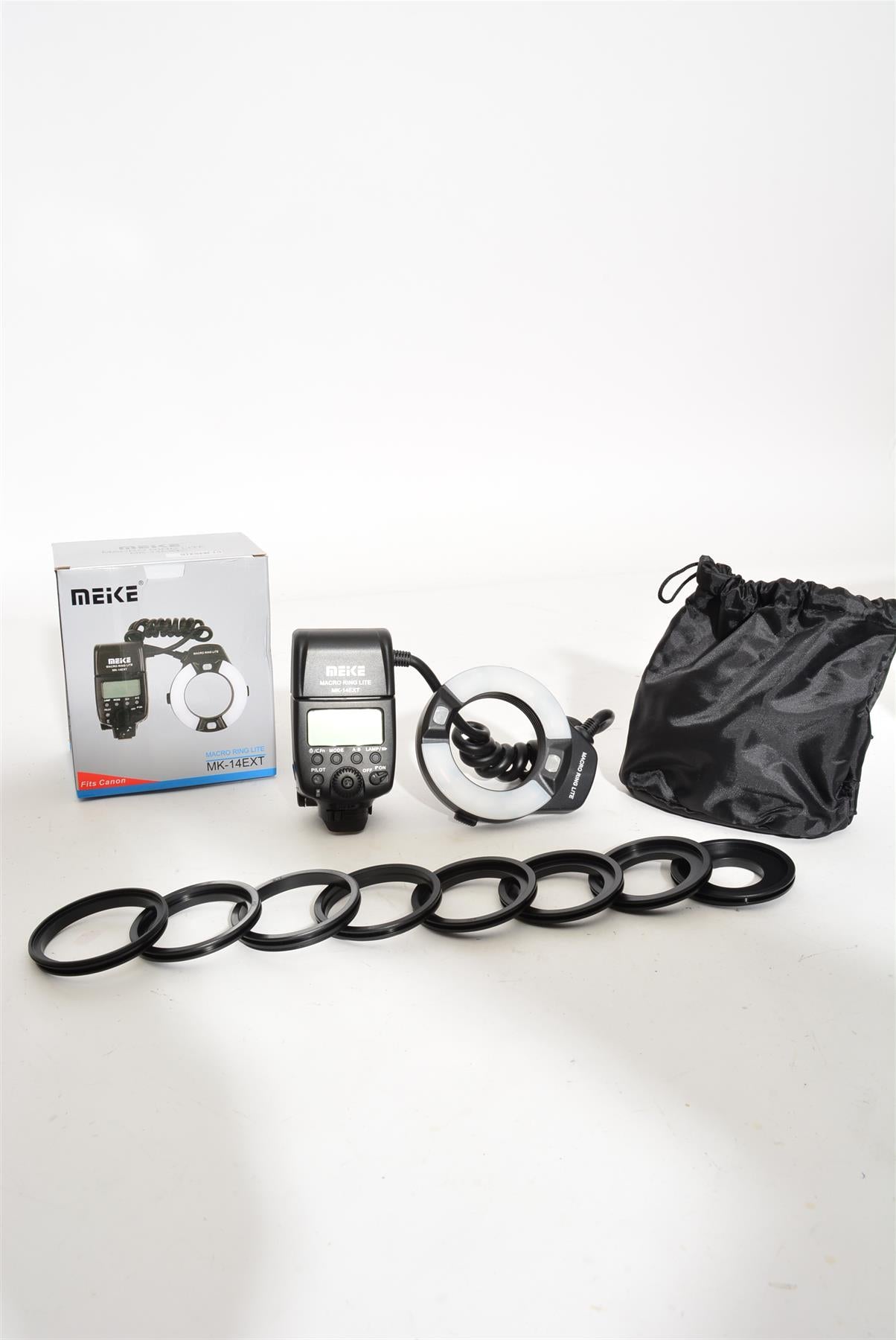 Used Meike MK-14EXT Macro Ring Lite