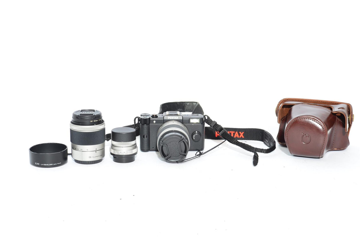 Used Pentax Q With 5-15mm Lens, 15-45mm Lens, 3.2mm Fisheye Lens