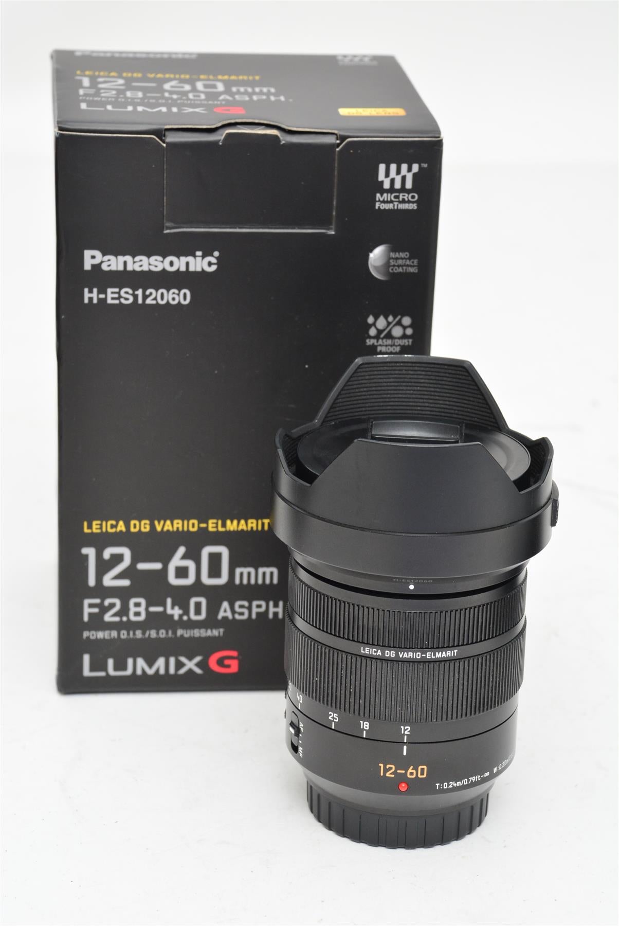 Used Panasonic Leica DG Vario Elmarit 12-60mm f/2.8-4 Aspherical Lens