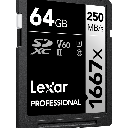 Lexar SDXC UHS-II - Pro Silver Series - V60 1667x 250MB/s - 64GB