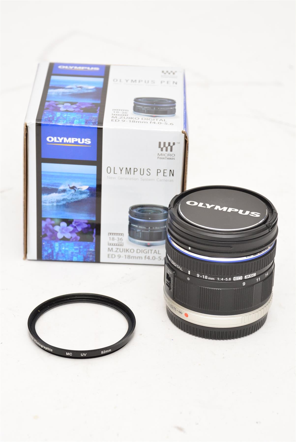 Used Olympus M Zuiko Digital ED 9-18mm f/4-5.6 Lens