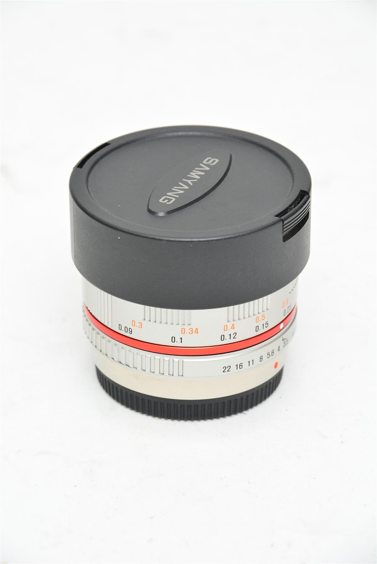 Used Samyang 7.5mm f/3.5 UMC Fisheye MFT Lens - Silver