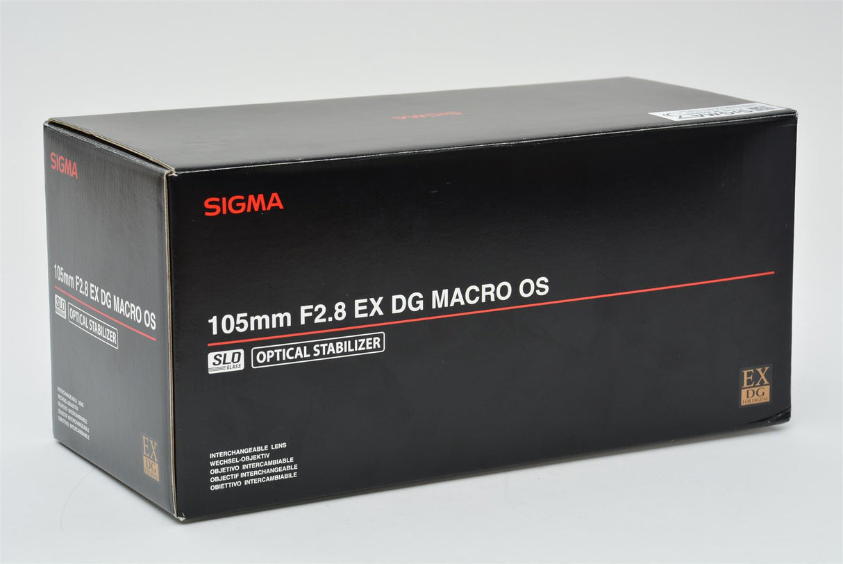 Used Sigma 105mm f/2.8 EX DG Macros OS Nikon Fit Lens