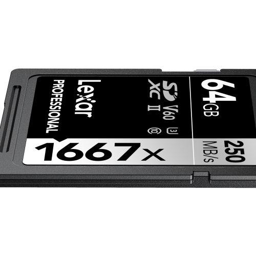 Lexar SDXC UHS-II - Pro Silver Series - V60 1667x 250MB/s - 64GB