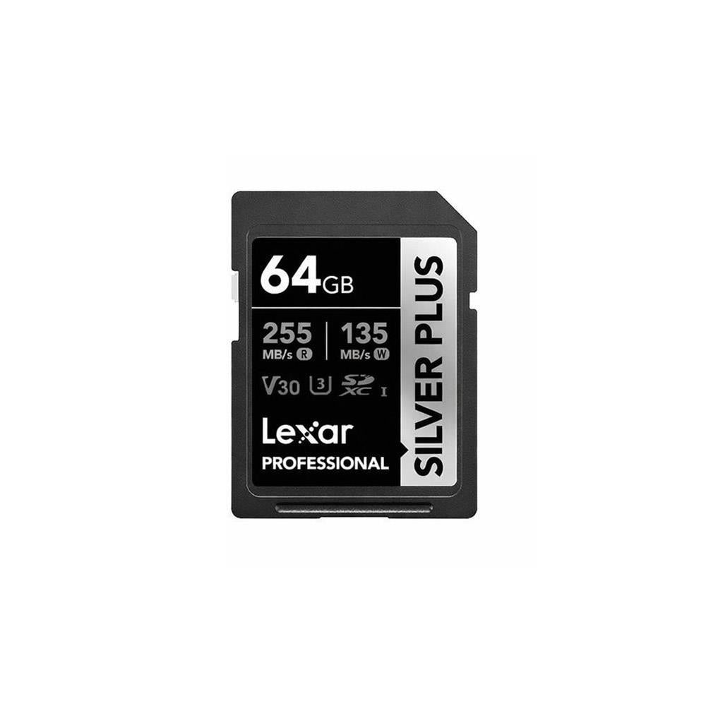 Lexar Professional SDXC UHS-1 - Silver Plus Series - V30 R255/W135MB/s - 64 GB