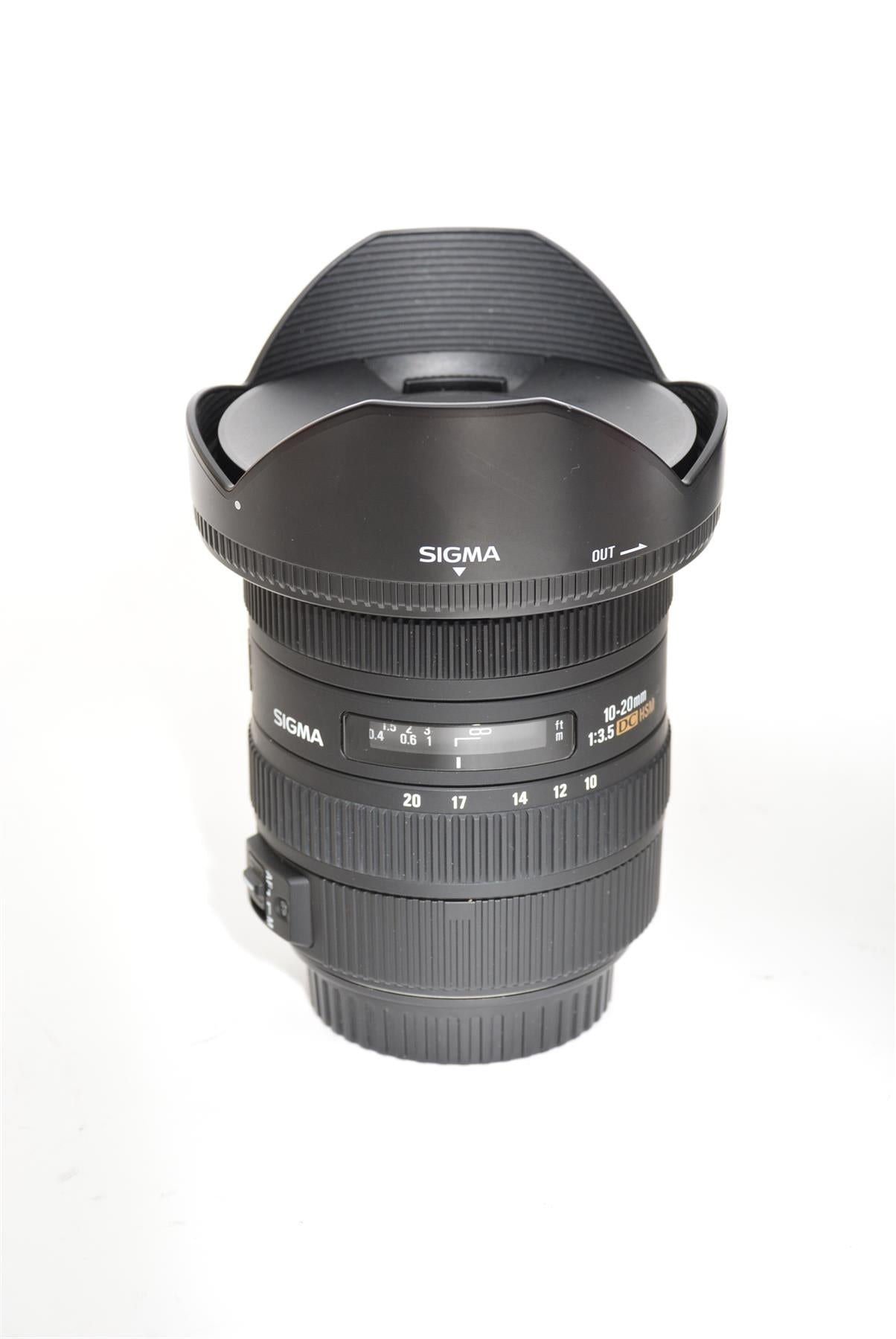 Used Sigma 10-20mm f/3.5 EX DC Canon Fit Lens