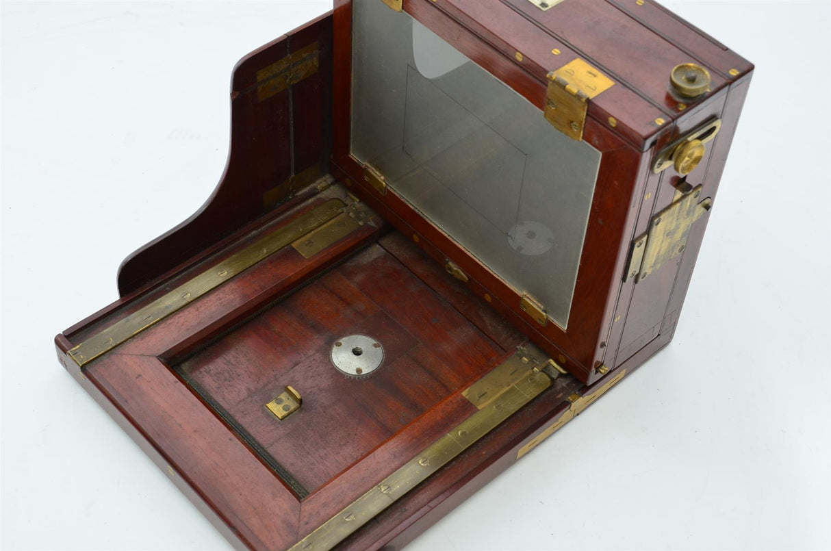 Used Sands & Hunter folding field camera with accessories