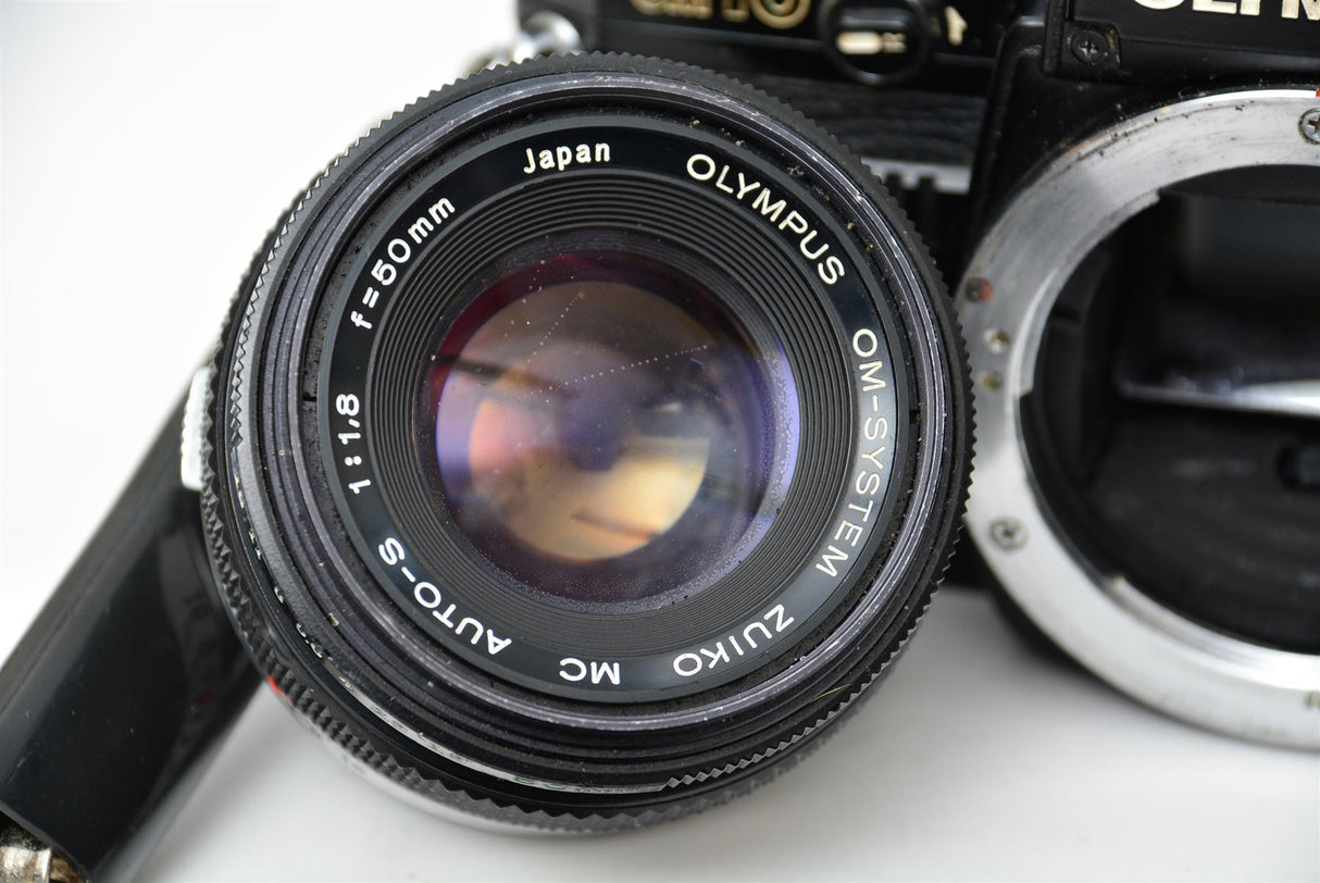 Used Olympus OM-10 Body with 50mm 1.8 Lens - Black
