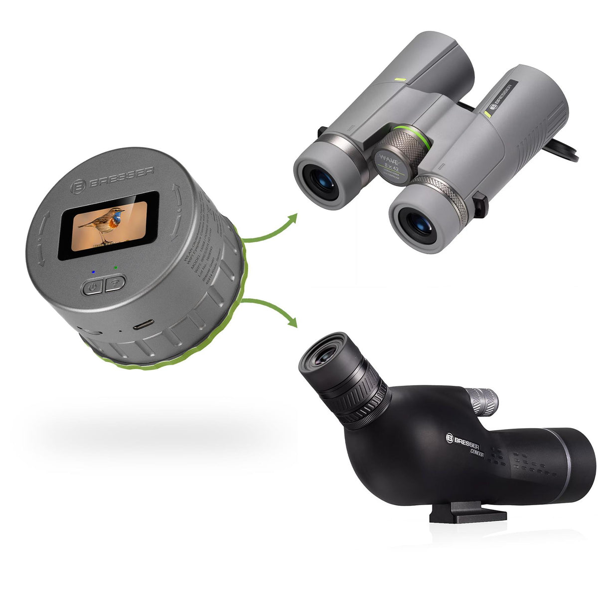 Bresser 2K Wifi Eyepiece Camera with Display - 30 to 65mm