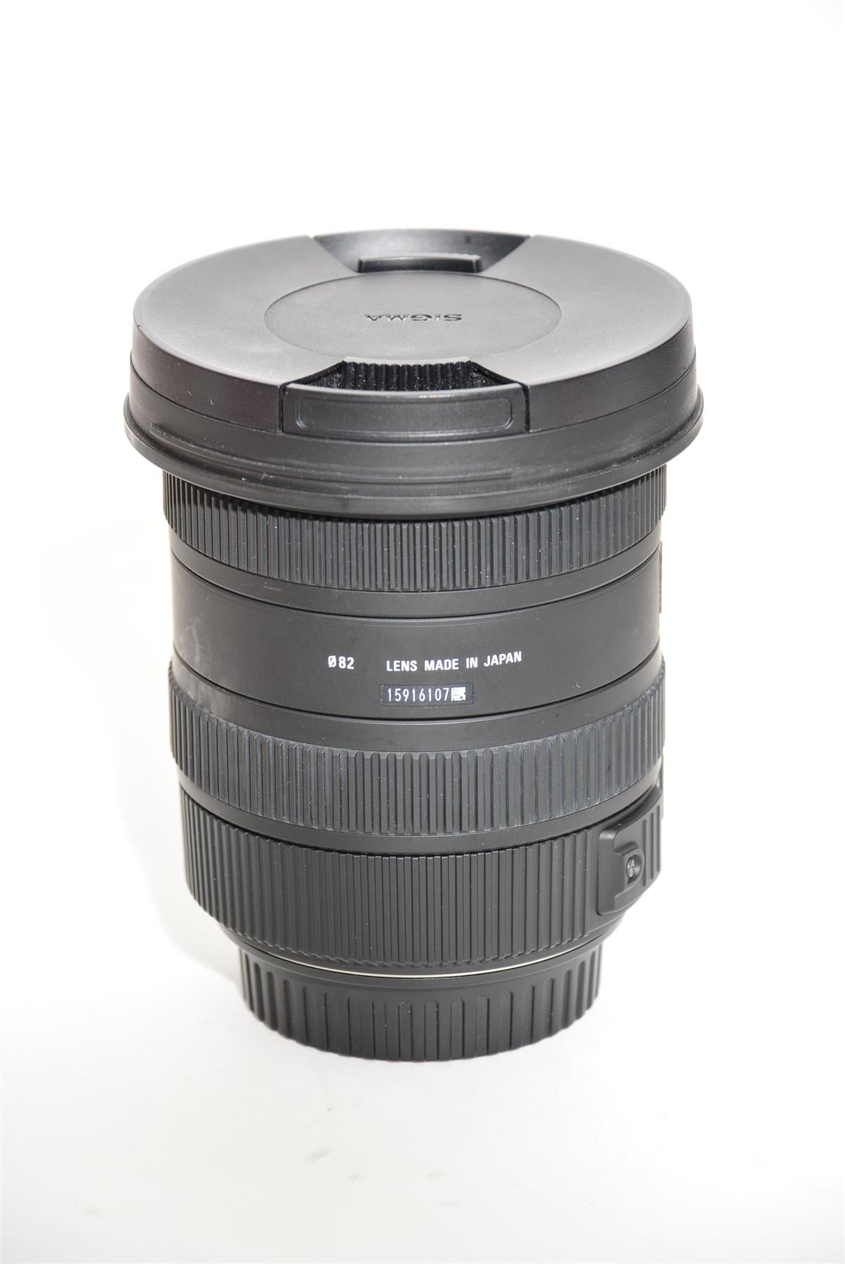 Used Sigma 10-20mm f/3.5 EX DC Canon Fit Lens