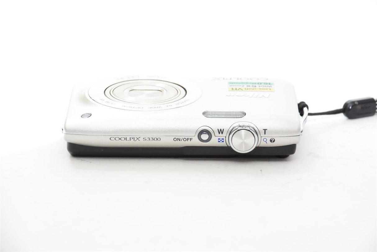 Used Nikon Coolpix S3300 Compact Digital Camera - NO CHARGER INCLUDED