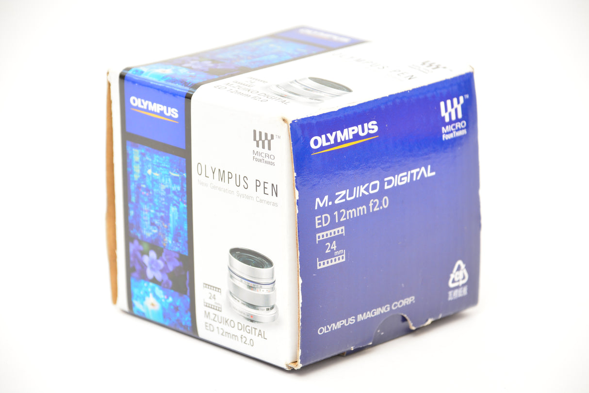 Used Olympus Pen M. Zuiko ED 12mm f/2 Lens