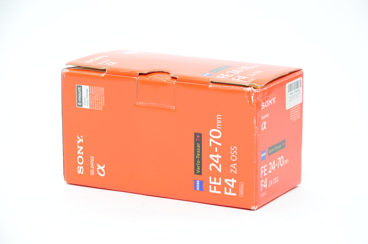 Used Sony Zeiss E-mount Vario-Tessar FE 24-70mm f/4 ZA OSS Lens