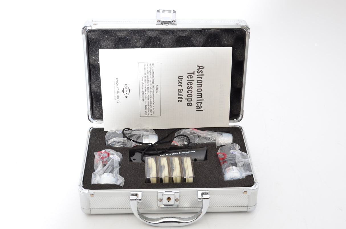 Used SkyWatcher Skymax-127 AZGT Telescope + Case of Eyepieces