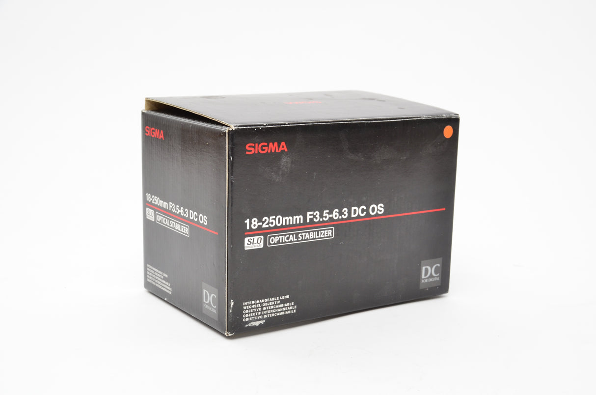 Used Sigma 18-250mm f/3.5-6.3 DC OS for Canon EF-S