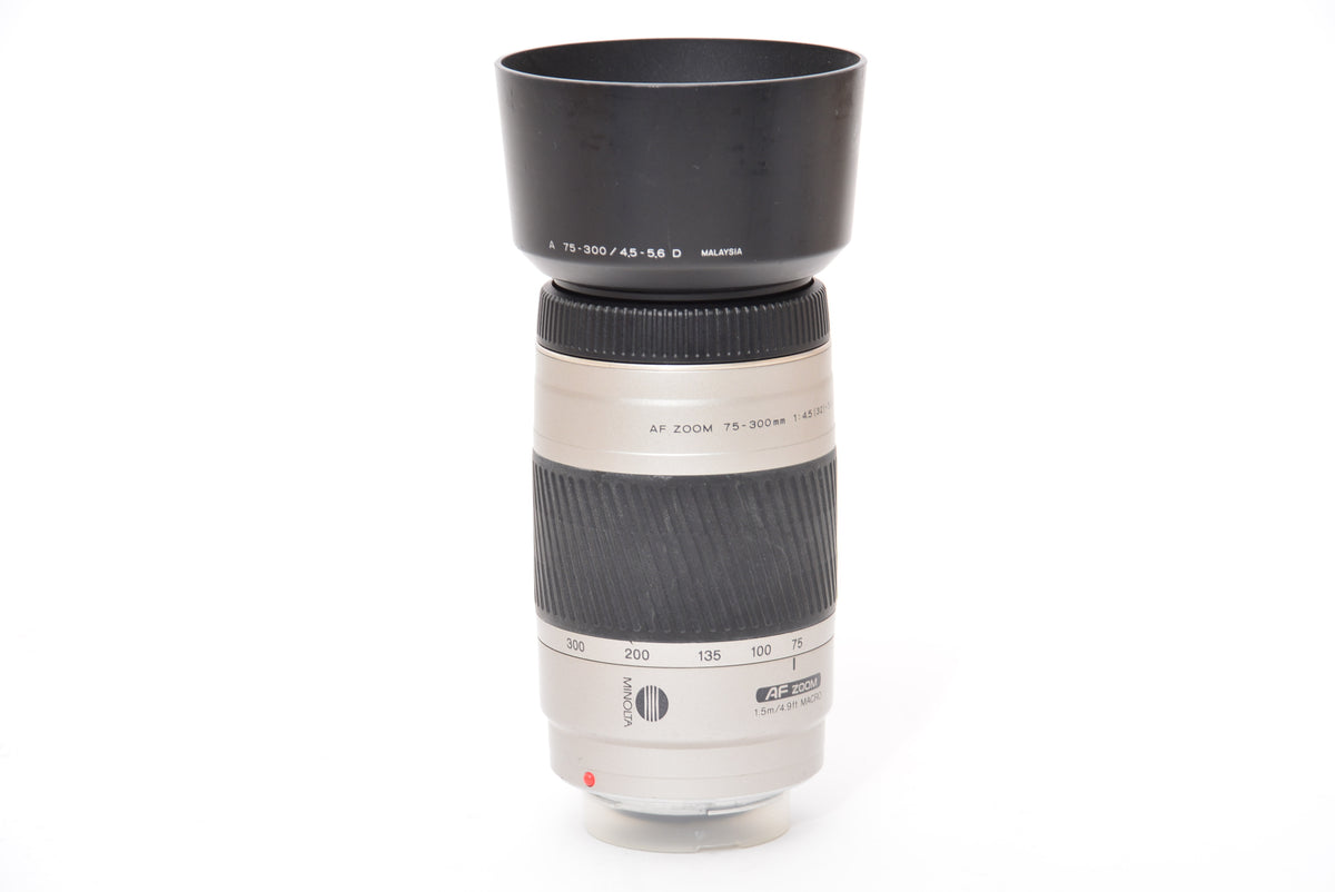Used Minolta AF 75-300mm f/4.5 (32)-5.6 D Zoom Sony A Lens