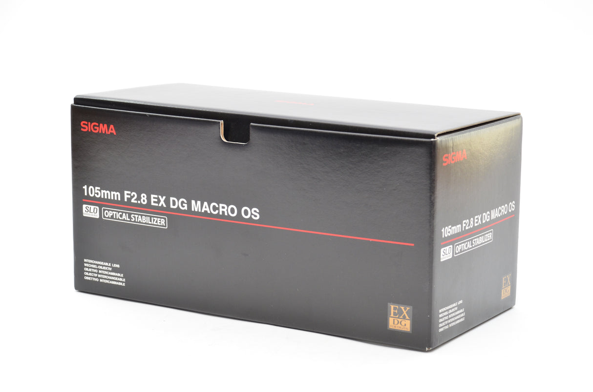 Used Sigma 105mm f/2.8 EX DG Macros OS Canon Fit Lens