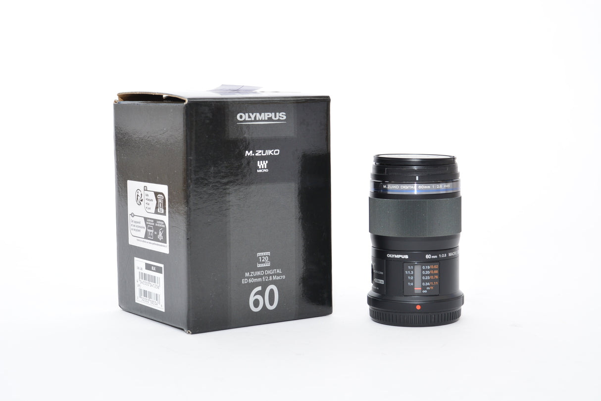 Used Olympus M. Zuiko ED 60mm f/2.8 Macro Lens