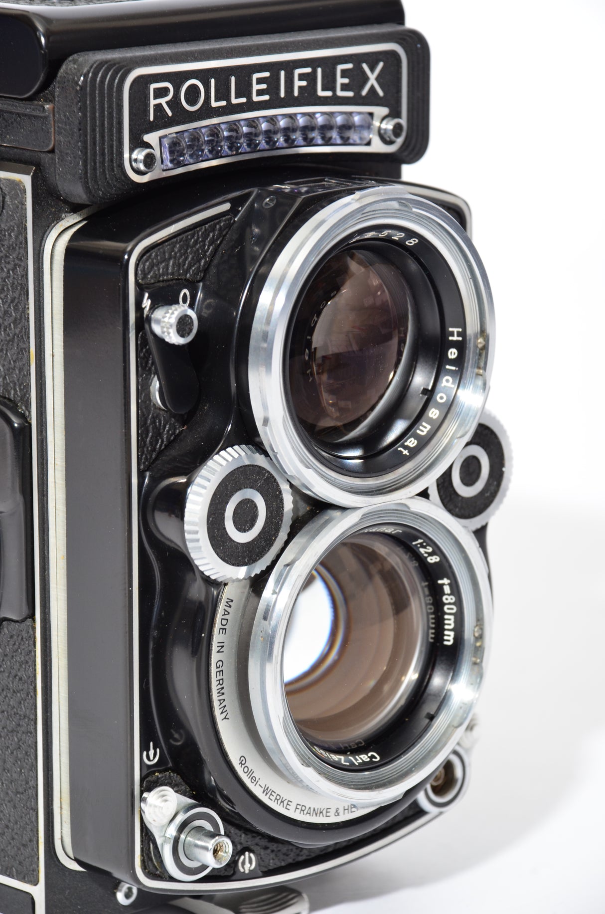 Used Rolleiflex 2.8F White Face With Original Leather Case