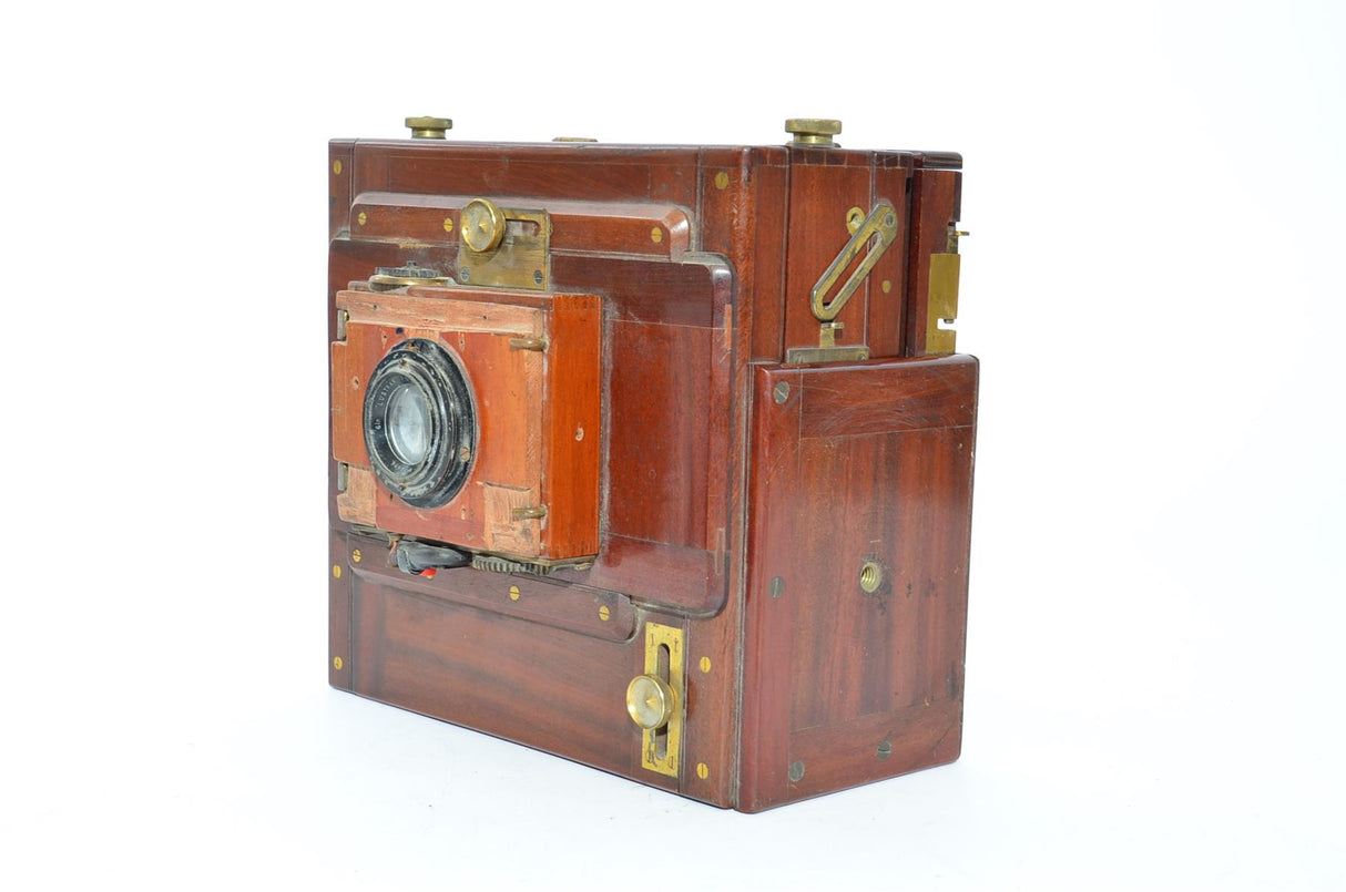 Used Sands & Hunter folding field camera with accessories