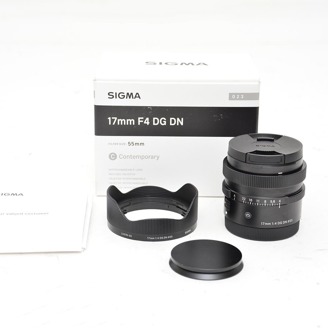 Used Sigma 17mm f4 DG DN Contemporary Lens for Sony E Mount