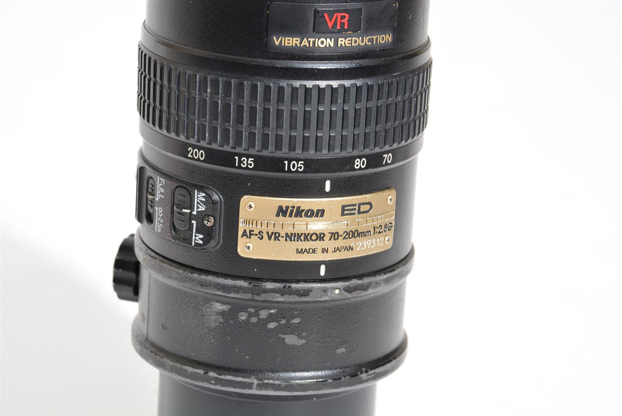 Used Nikon AF-S VR Nikkor 70-200mm f/2.8G ED Lens