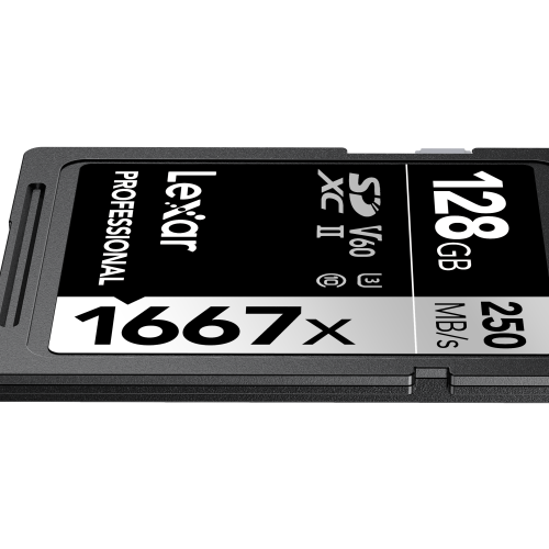 Lexar SDXC UHS-II - Pro Silver Series - V60 1667x 250MB/s -128GB