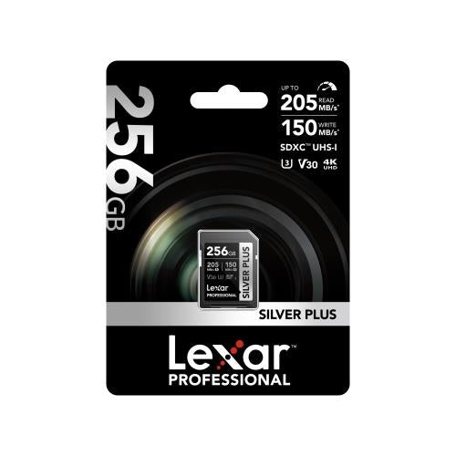 Lexar Professional SDXC UHS-1 - Silver Plus Series - V30 R255/W180MB/s - 256 GB