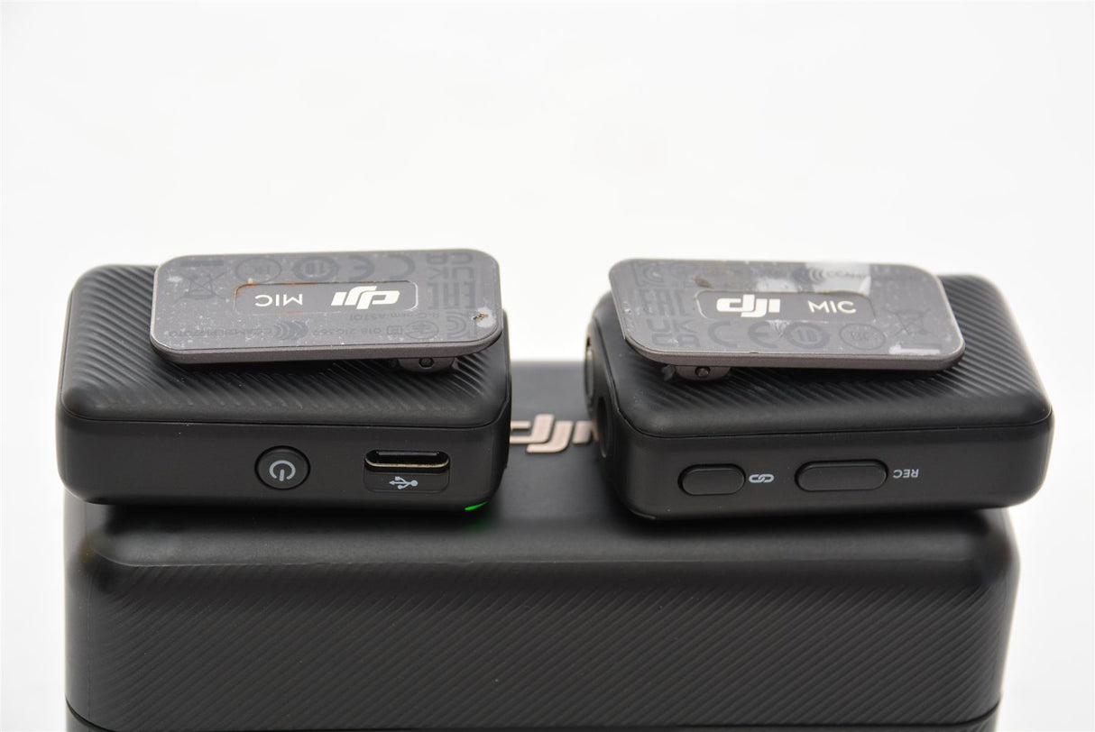 Used DJI Mic with 2 Transmitters and 1 Receiver + Charging Case