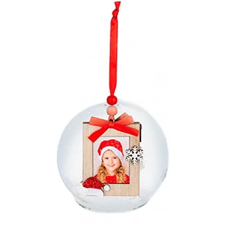 Christmas Baubles - Passport - Doubled Sided - Red