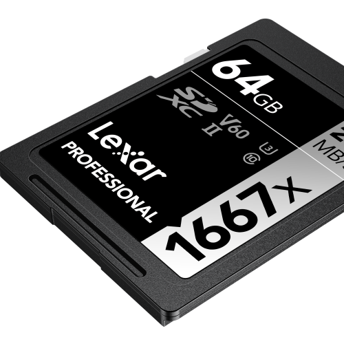 Lexar SDXC UHS-II - Pro Silver Series - V60 1667x 250MB/s - 64GB