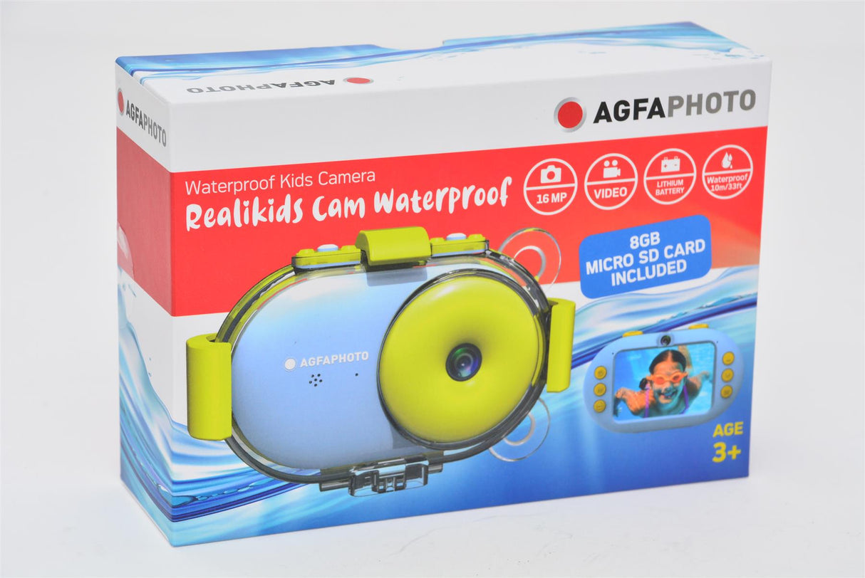 Ex Display AGFAPhoto Waterproof Realikids Camera Blue