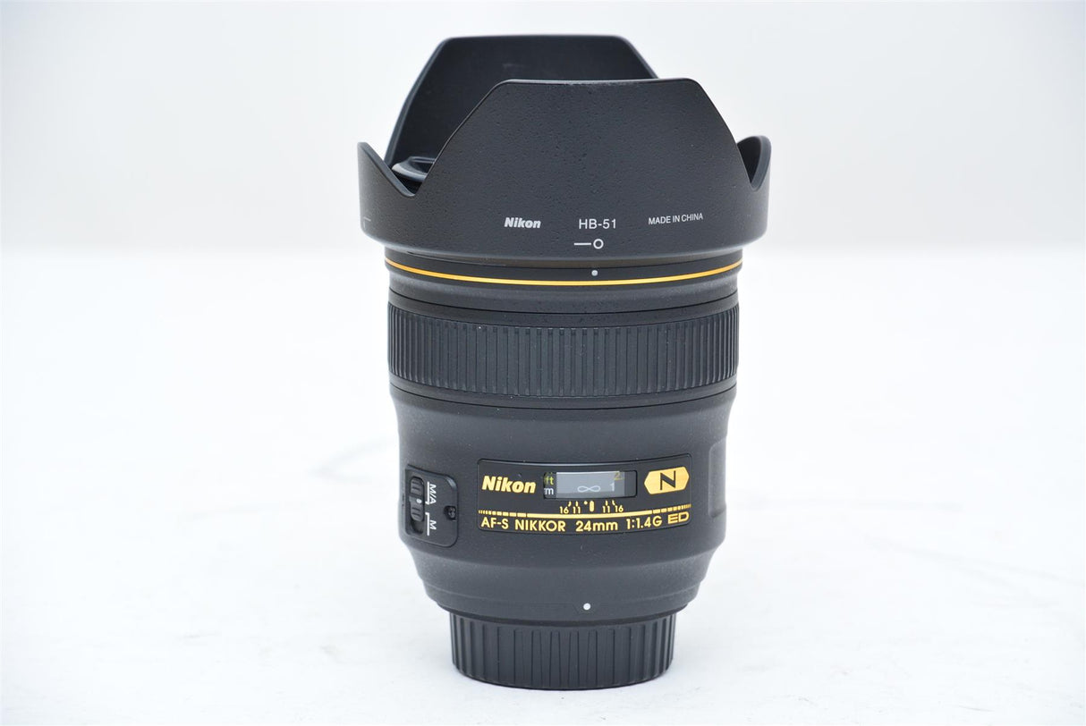 Used Nikon AF-S Nikkor 24mm f/1.4 G ED Lens