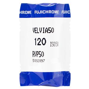 Fujifilm Fujichrome Velvia 50 120 Film Single Roll