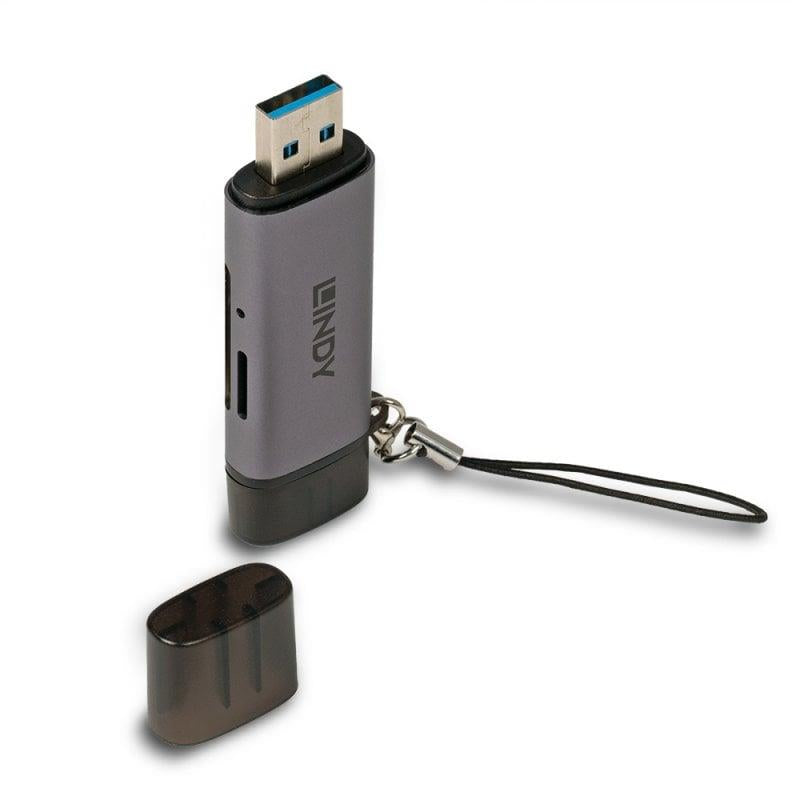 Lindy USB 3.2 Type C & A SD - Micro SD Card Reader