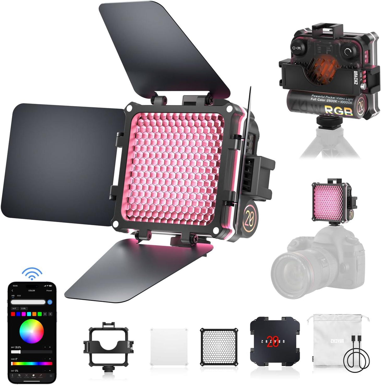 Zhiyun FIVERAY M20C Combo RGB Lights